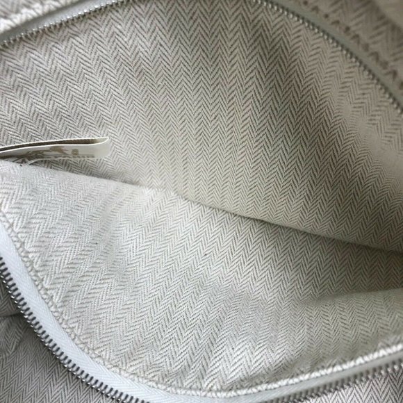 HERMES Foolby 25 Multi Cluch Bag Pouch ToileChevron Beige - Picture 10 of 12